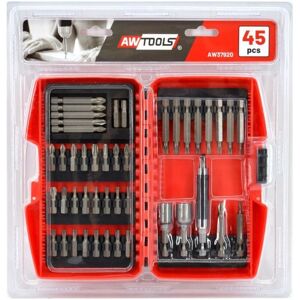 AW-Tools AWTOOLS Ensemble de Bits avec Twist - 45 pcs. Publicité AW-Tools AWTOOLS Ensemble de Bits avec Twist - 45 pcs. Publicité