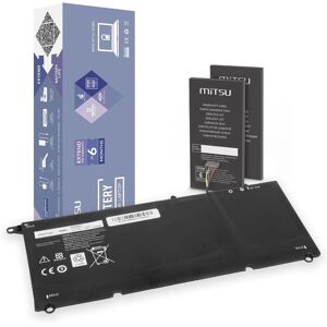 Batería Mitsu BC/DE-9360 - 6100mAh, Negra, para Dell XPS 13 Batería Mitsu BC/DE-9360 - 6100mAh, Negra, para Dell XPS 13