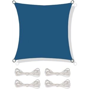 Unknown - Shade Sail 4x4m Square - Dark Blue - 4x4 m - Shade Sail Unknown - Shade Sail 4x4m Square - Dark Blue - 4x4 m - Shade Sail