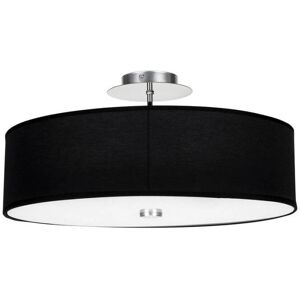 Edit Lighting Viviane 3 Light Semi Flush Ceiling Light - Black Edit Lighting Viviane 3 Light Semi Flush Ceiling Light - Black