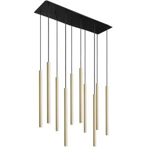 Nowodvorski Laser Taklampe - Svart og Gull - 10 G9-pærer Nowodvorski Laser Taklampe - Svart og Gull - 10 G9-pærer
