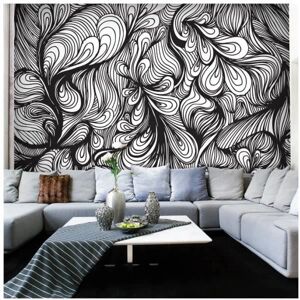 Papier Peint Rétro ARTGEIST 200x154cm - Noir et Blanc - Publicité Papier Peint Rétro ARTGEIST 200x154cm - Noir et Blanc - Publicité