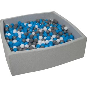 Viking Kuglegrav - Piscine à boules - 120x120 Cm - 1200 Boules Ø 7 Cm - Blanc, Bleu, Gris - Piscine à boules - Publicité Viking Kuglegrav - Piscine à boules - 120x120 Cm - 1200 Boules Ø 7 Cm - Blanc, Bleu, Gris - Piscine à boules - Publicité
