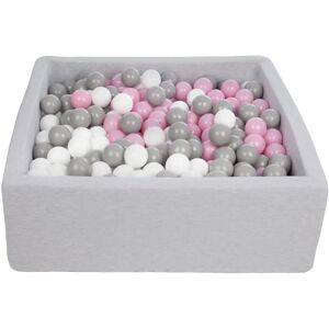 Mimii Piscine à Boules Blanc Rose Gris - 90x90 cm - Jeu & Développement - Publicité Mimii Piscine à Boules Blanc Rose Gris - 90x90 cm - Jeu & Développement - Publicité