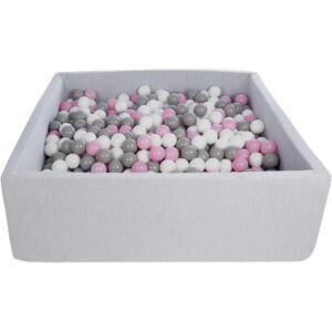 Viking Piscine à Boules - Solide Bassin de Boules - 120x120cm - 900 Boules Ø 7cm - Blanc, Rose, Gris - Publicité Viking Piscine à Boules - Solide Bassin de Boules - 120x120cm - 900 Boules Ø 7cm - Blanc, Rose, Gris - Publicité