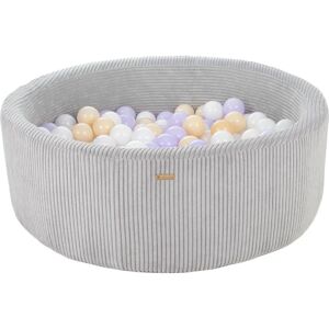 PQP Ball Sea - 200 Boules - Cordu Roy 90 cm Gris/Blanc - Boules Lila/Cappuccino - Piscine de Jeu - Publicité PQP Ball Sea - 200 Boules - Cordu Roy 90 cm Gris/Blanc - Boules Lila/Cappuccino - Piscine de Jeu - Publicité