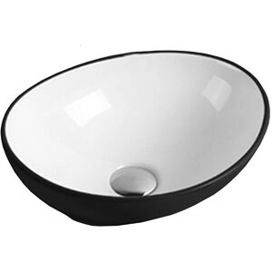 Mexen - Elza - 40 x 33 cm - Blanco/Negro - Lavabo de encimera Mexen - Elza - 40 x 33 cm - Blanco/Negro - Lavabo de encimera