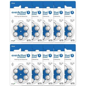 EverActive Ultrasonic PR44 Zink-luchtbatterijen - 6 stuks EverActive Ultrasonic PR44 Zink-luchtbatterijen - 6 stuks