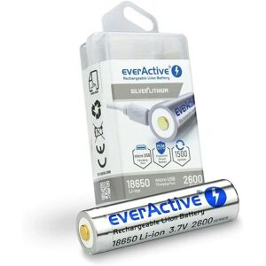 Batterie rechargeable lithium-ion Everactive EV18650-26M 3,7V avec boîtier de protection Batterie rechargeable lithium-ion Everactive EV18650-26M 3,7V avec boîtier de protection