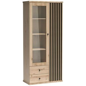 Skříň Stanton H101 - Skleněné dveře, 2 zásuvky Skříň Stanton H101 - Skleněné dveře, 2 zásuvky