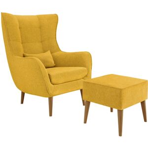 Aston 8 - Żółty Tapiseria Sofa - Sofa Aston 8 - Żółty Tapiseria Sofa - Sofa