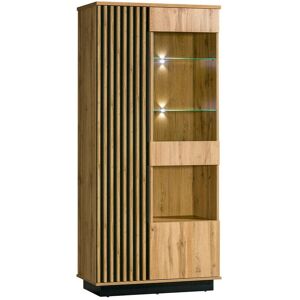 MUEBLES J102 Roble Wotan Armario TV con Puertas MUEBLES J102 Roble Wotan Armario TV con Puertas