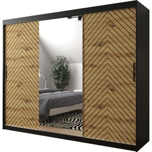 MUEBLES Hartford 317 - Posuvná Šatní Skříň s 9 Poličkami MUEBLES Hartford 317 - Posuvná Šatní Skříň s 9 Poličkami