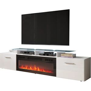 Muebles Charlotte 155 Blanco - Mueble de TV con calefacción Muebles Charlotte 155 Blanco - Mueble de TV con calefacción