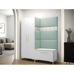 MUEBLES Hartford F109 Armario Blanco Oro - Wardrobe MUEBLES Hartford F109 Armario Blanco Oro - Wardrobe