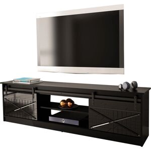 Charlotte 156 Lesklý černý TV stolek - TV Stand Charlotte 156 Lesklý černý TV stolek - TV Stand