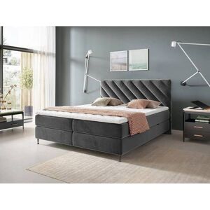 Muebles Beloit 105 - Cama continental, 140x200, gris, elevación a gas Muebles Beloit 105 - Cama continental, 140x200, gris, elevación a gas