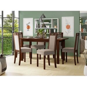 MUEBLES Victorville 278 Noce Mesa Extensible - Conjunto de Comedor MUEBLES Victorville 278 Noce Mesa Extensible - Conjunto de Comedor
