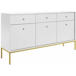 MUEBLES J103 Bílá Durango 3 zásuvky - Úložný nábytek MUEBLES J103 Bílá Durango 3 zásuvky - Úložný nábytek