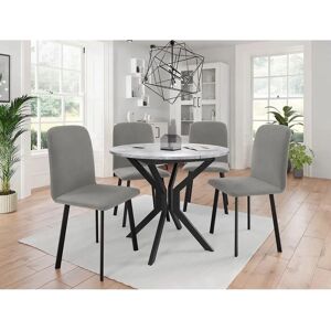 Mobilier1 Edmond 111 Gris Negro - Mesa Mobilier1 Edmond 111 Gris Negro - Mesa