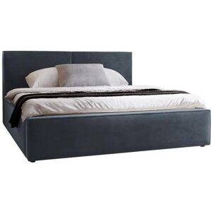 Mobilier1 Cama Clovis 117 - Doble, Azul, 200x200cm, Tapizado, Somier Mobilier1 Cama Clovis 117 - Doble, Azul, 200x200cm, Tapizado, Somier
