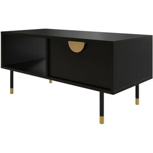 MUEBLES Comfivo N102 - Negro, Oro, 48x45x100cm - Mesa de café MUEBLES Comfivo N102 - Negro, Oro, 48x45x100cm - Mesa de café