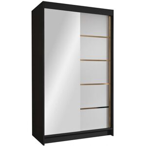 Mobilier1 Atlanta 196 Armario Blanco Negro - Puertas correderas Mobilier1 Atlanta 196 Armario Blanco Negro - Puertas correderas