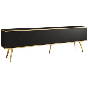 MOBILIER1 Lima 127 Gabinete de TV Moderno Negro - Gabinete de TV MOBILIER1 Lima 127 Gabinete de TV Moderno Negro - Gabinete de TV