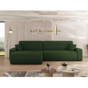 MUEBLES Shelton L-tvarovaná rohová pohovka - Pohovka v sametu MUEBLES Shelton L-tvarovaná rohová pohovka - Pohovka v sametu