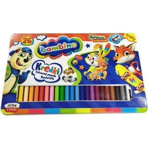 Crayons Bambino avec cadre en bois - 26 couleurs + taille-crayon - Pour enfants 3+ - Publicité Crayons Bambino avec cadre en bois - 26 couleurs + taille-crayon - Pour enfants 3+ - Publicité