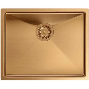Évier en cuivre Quadron Anthony - Évier simple pour cuisine/salle de bain - Publicité Évier en cuivre Quadron Anthony - Évier simple pour cuisine/salle de bain - Publicité