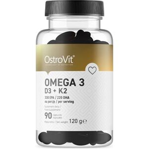 OstroVit Omega 3 D3+K2 90 Kapseln - Nahrungsergänzungsmittel OstroVit Omega 3 D3+K2 90 Kapseln - Nahrungsergänzungsmittel