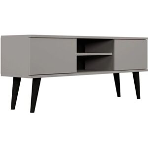 Mueble TV gris Benlemi 120cm con almacenamiento Mueble TV gris Benlemi 120cm con almacenamiento