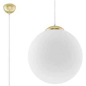 Sollux UGO Globe Pendant Light White, Gold - Pendant Light Sollux UGO Globe Pendant Light White, Gold - Pendant Light