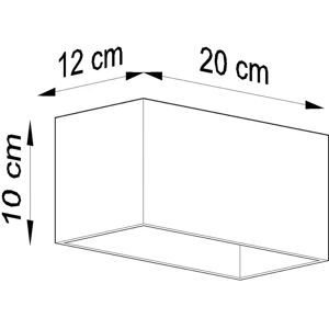 Sollux Lighting Sollux QUAD MAXI - 2 Light Up Down Flush Wall Light Sollux Lighting Sollux QUAD MAXI - 2 Light Up Down Flush Wall Light