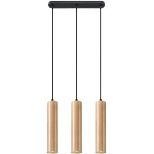 Sollux Lighting Sollux LINO SL.0638 Triple Hanging Pendant Light Natural Wood GU10 - Pendant Light Sollux Lighting Sollux LINO SL.0638 Triple Hanging Pendant Light Natural Wood GU10 - Pendant Light
