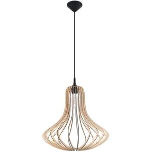 Suspension en fil de fer en bois naturel Sollux ELZA - Lampe suspendue - Publicité Suspension en fil de fer en bois naturel Sollux ELZA - Lampe suspendue - Publicité