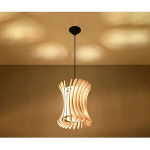 Sollux Lighting Oriana Natural Wood Pendant Light - Pendant Light Sollux Lighting Oriana Natural Wood Pendant Light - Pendant Light