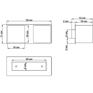 Sollux Lighting Sollux QUAD Twin Square Up & Down Wall Lamp - Wall Lamp Sollux Lighting Sollux QUAD Twin Square Up & Down Wall Lamp - Wall Lamp