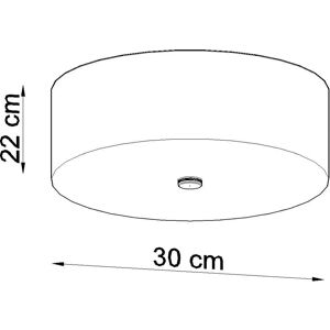 Sollux Lighting SKALA 30cm Black Ceiling Lamp - Ceiling Light Sollux Lighting SKALA 30cm Black Ceiling Lamp - Ceiling Light