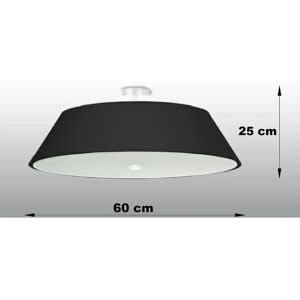 Sollux VEGA 60cm Black Cylindrical Flush Light - Flush Light Sollux VEGA 60cm Black Cylindrical Flush Light - Flush Light