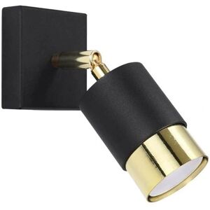Sollux Lighting NERO Wall Lamp Black/Golden - Wall Lamp, 1 Flammig, 16cm Sollux Lighting NERO Wall Lamp Black/Golden - Wall Lamp, 1 Flammig, 16cm