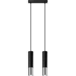 Sollux Lighting Sollux LOOPEZ Twin Hanging Pendant Light Black - Ceiling Lamp Sollux Lighting Sollux LOOPEZ Twin Hanging Pendant Light Black - Ceiling Lamp