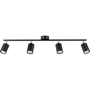 Sollux Lighting LEMMI Modern Ceiling Spotlight Bar Black - Ceiling Light - 4 GU10 Sollux Lighting LEMMI Modern Ceiling Spotlight Bar Black - Ceiling Light - 4 GU10