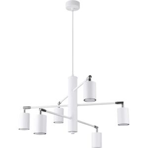 Sollux Lighting Lemmi Modern Multi Arm Pendant Ceiling Light White - Chandelier - 6 Lights Sollux Lighting Lemmi Modern Multi Arm Pendant Ceiling Light White - Chandelier - 6 Lights