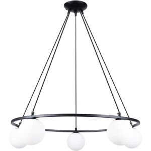 Sollux Yoli Moderne Kugel Pendelleuchte Schwarz - 5x G9 Sollux Yoli Moderne Kugel Pendelleuchte Schwarz - 5x G9
