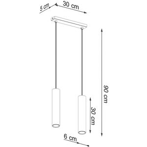 Sollux Lagos 2 Polished Gold Pendant - Pendant Ceiling Light Sollux Lagos 2 Polished Gold Pendant - Pendant Ceiling Light