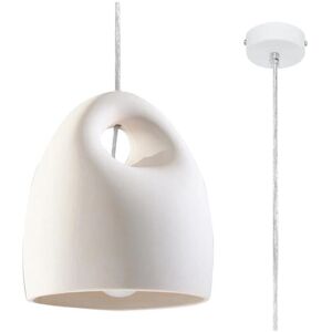 Suspension en céramique Sollux Lighting Bukano Blanche - E27 - 126cm - Publicité Suspension en céramique Sollux Lighting Bukano Blanche - E27 - 126cm - Publicité
