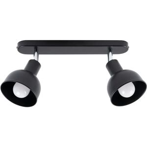 Sollux Lighting Elba Twin Ceiling Spotlight Dome Black - Ceiling Spotlight Sollux Lighting Elba Twin Ceiling Spotlight Dome Black - Ceiling Spotlight