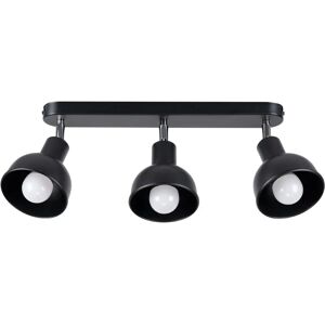 SOLLUX LIGHTING Elba Ceiling Spotlight - Adjustable, Black, 3 Light Sources SOLLUX LIGHTING Elba Ceiling Spotlight - Adjustable, Black, 3 Light Sources
